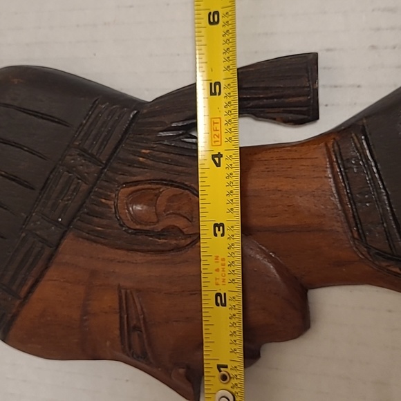 Hand Carved Wooden Decorative Woman - Picture 15 of 16